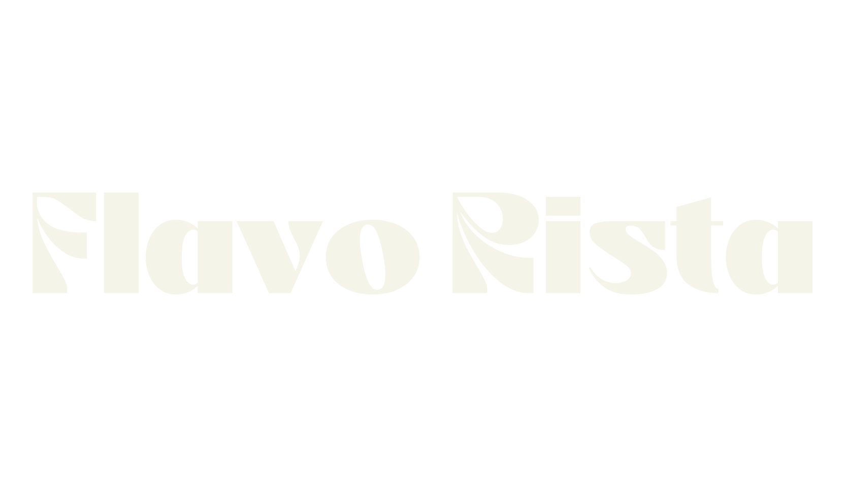 Flavo Rista, artistic font preview
