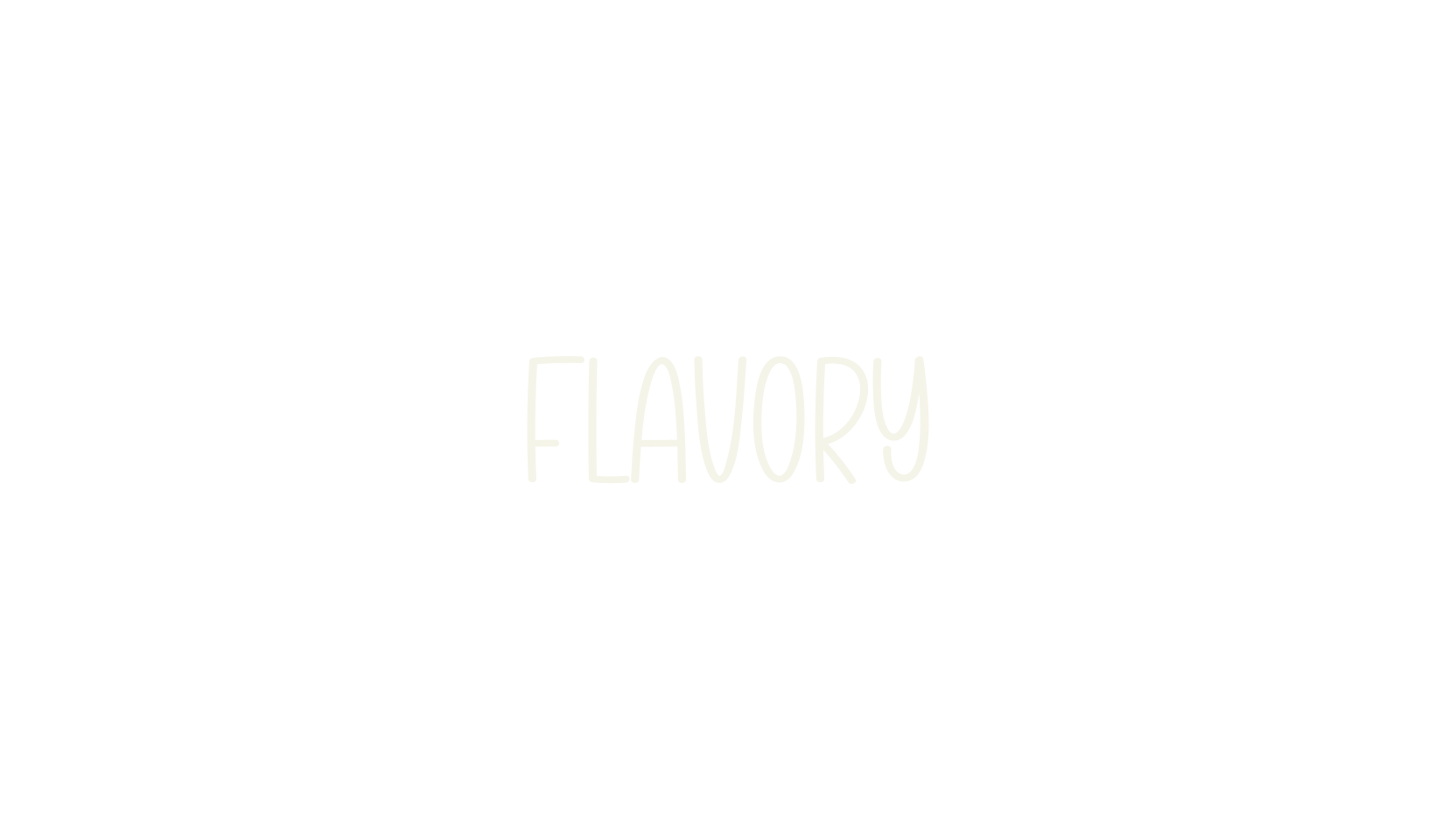 Flavory, handwriting font preview