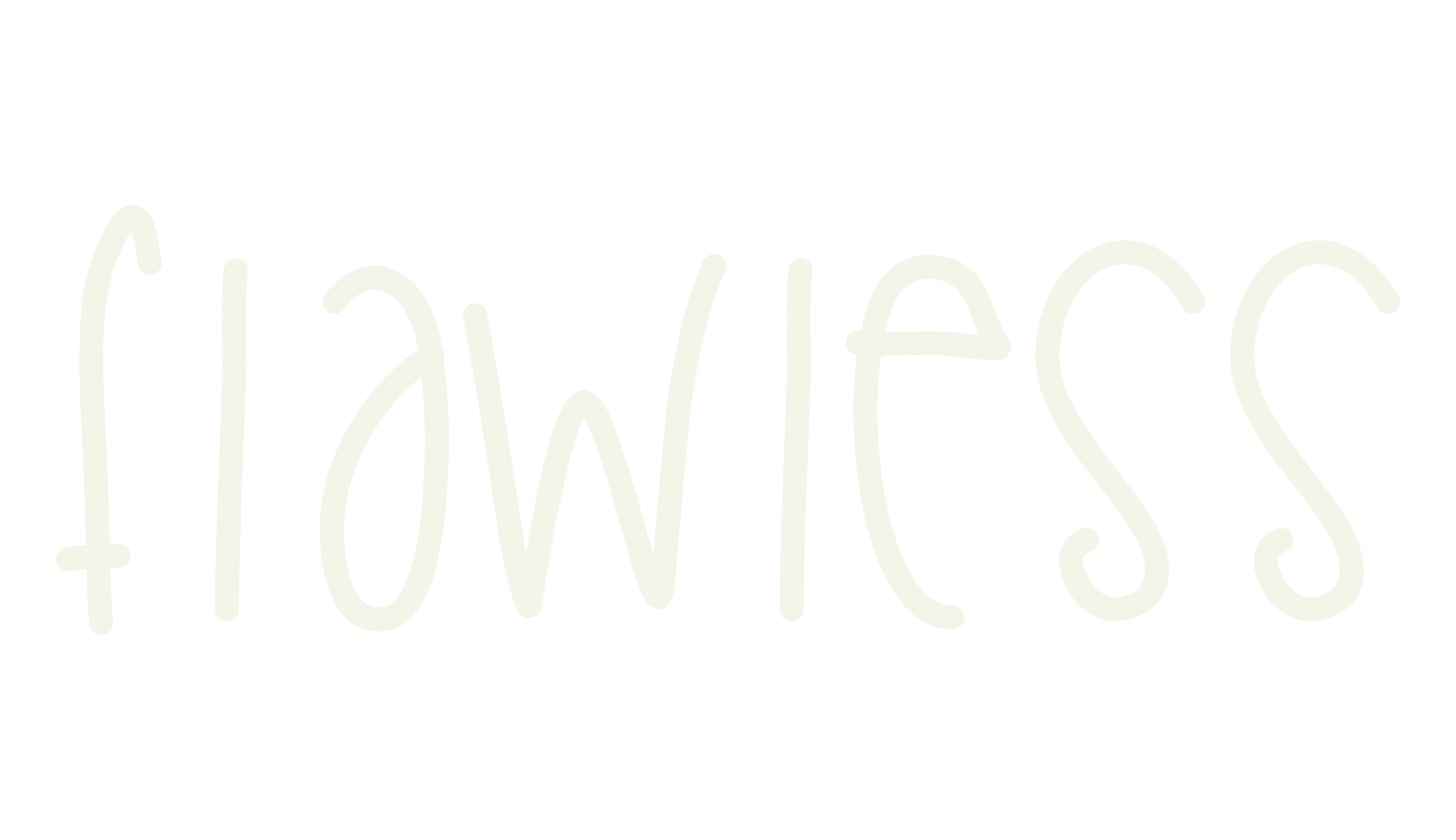 Flawless, handwritten font preview