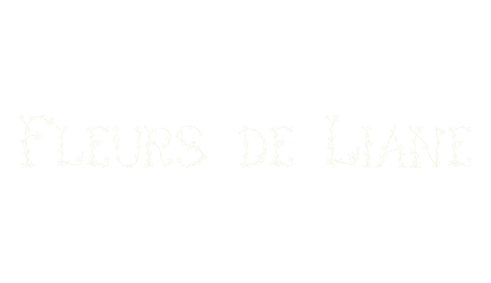 Fleurs de Liane, flower font preview