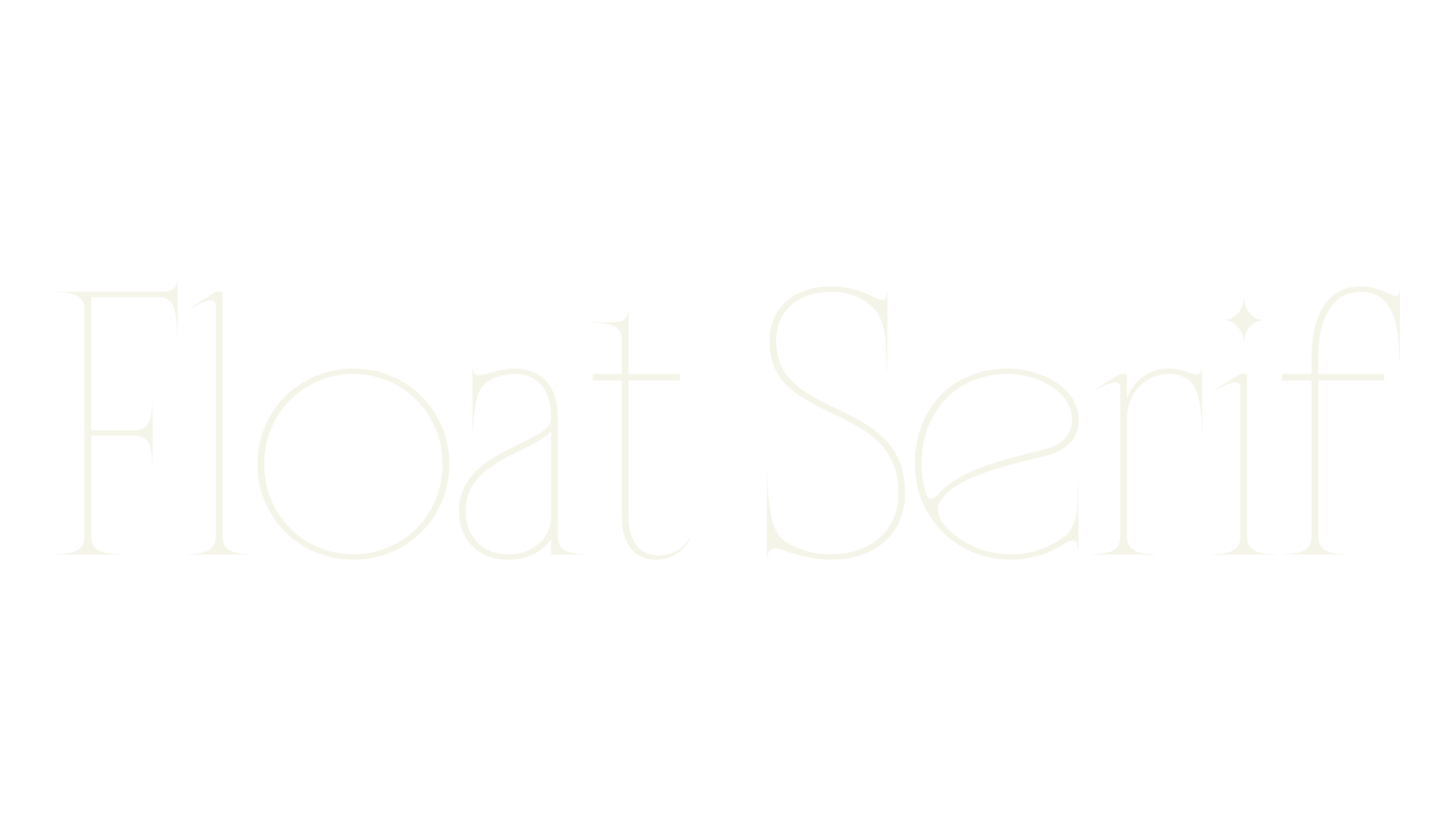 Float Serif, serif font preview