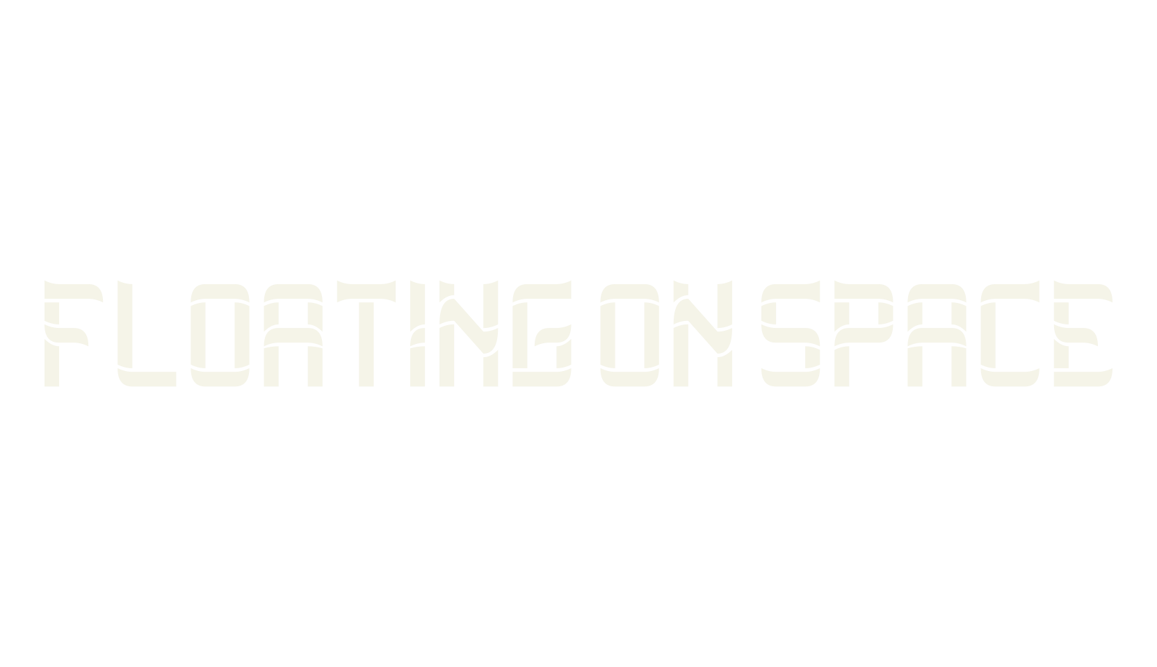 FLOATING ON SPACE, display market font preview