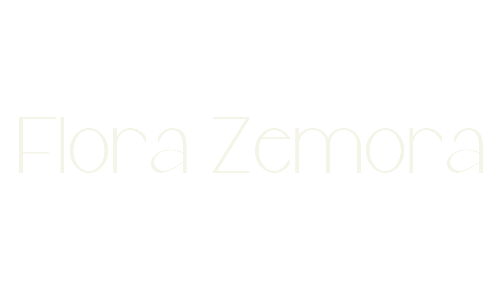 Flora Zemora, thin font preview