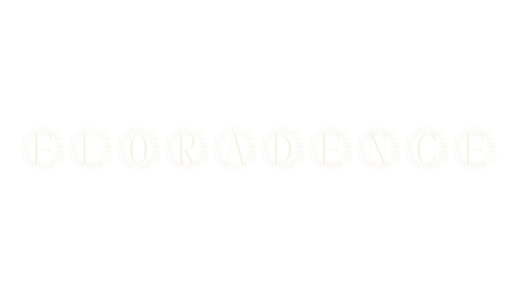 Floradence, monogram font preview
