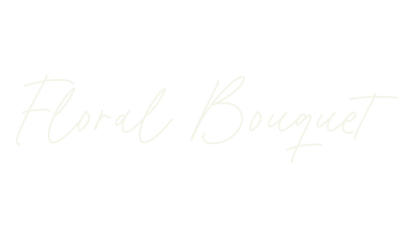 Floral Bouquet, handwritten font preview