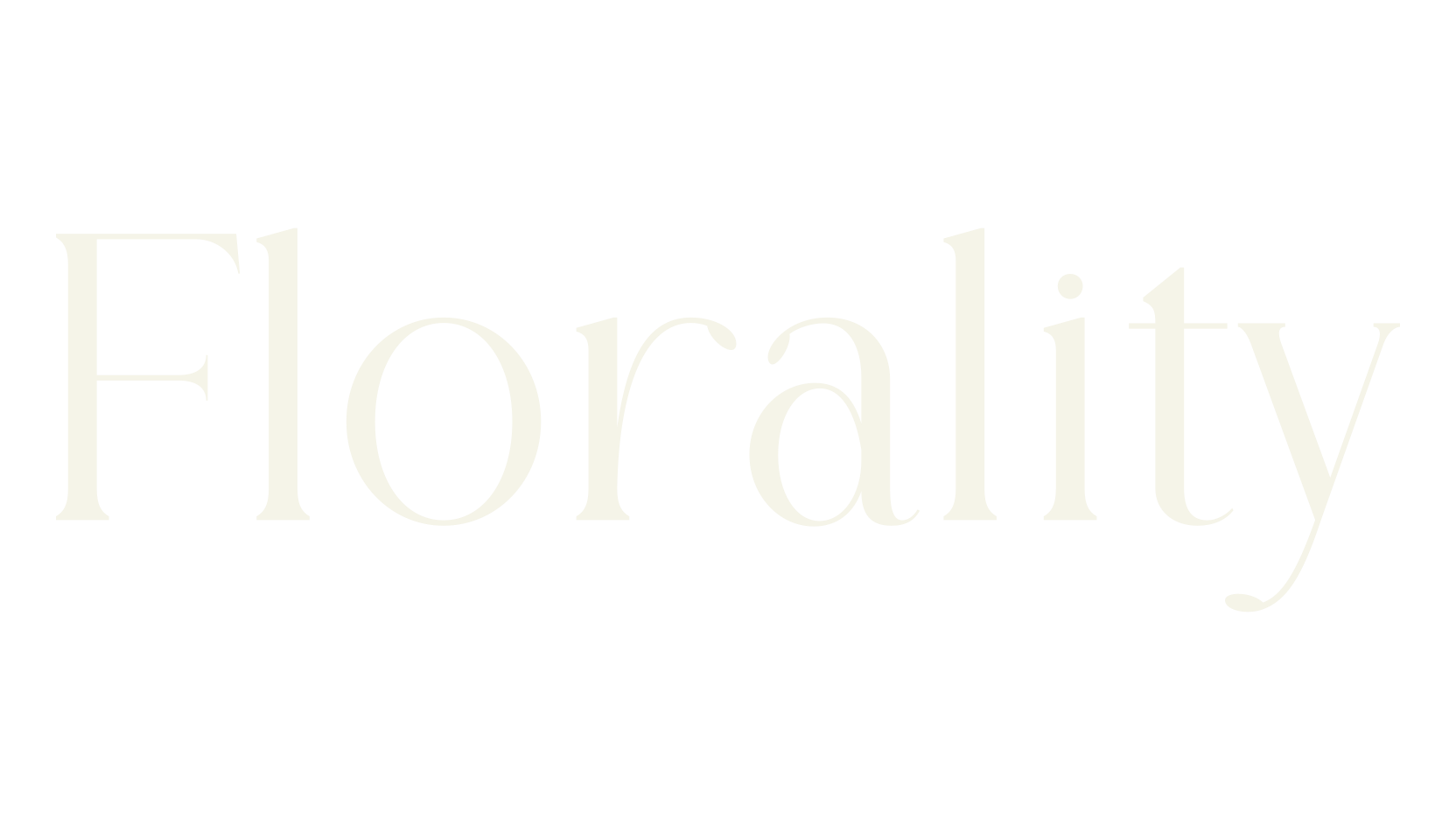 Florality, letter font preview