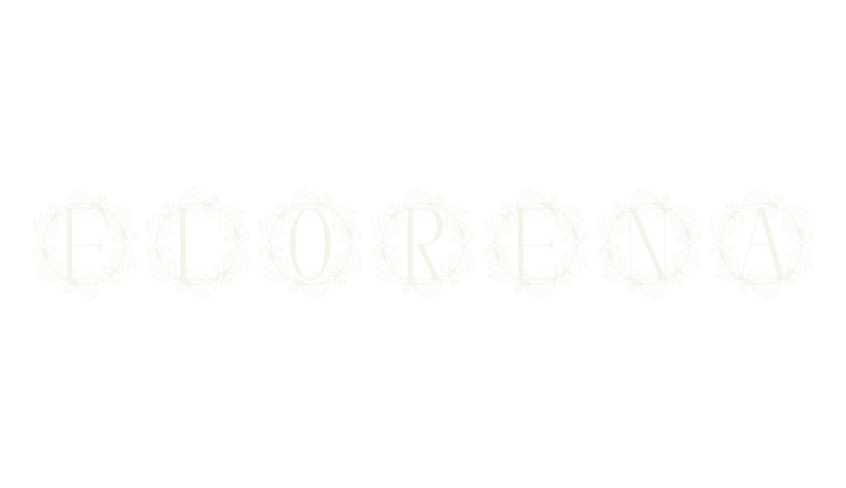 Florena, monogram font preview
