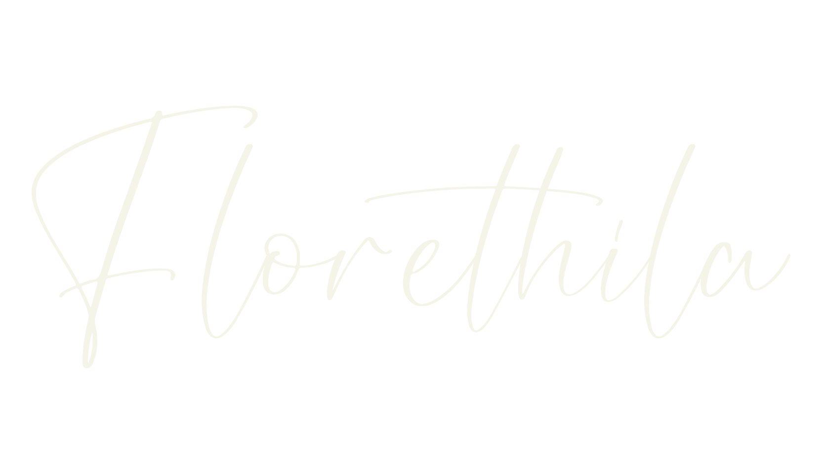 Florethila, script font preview