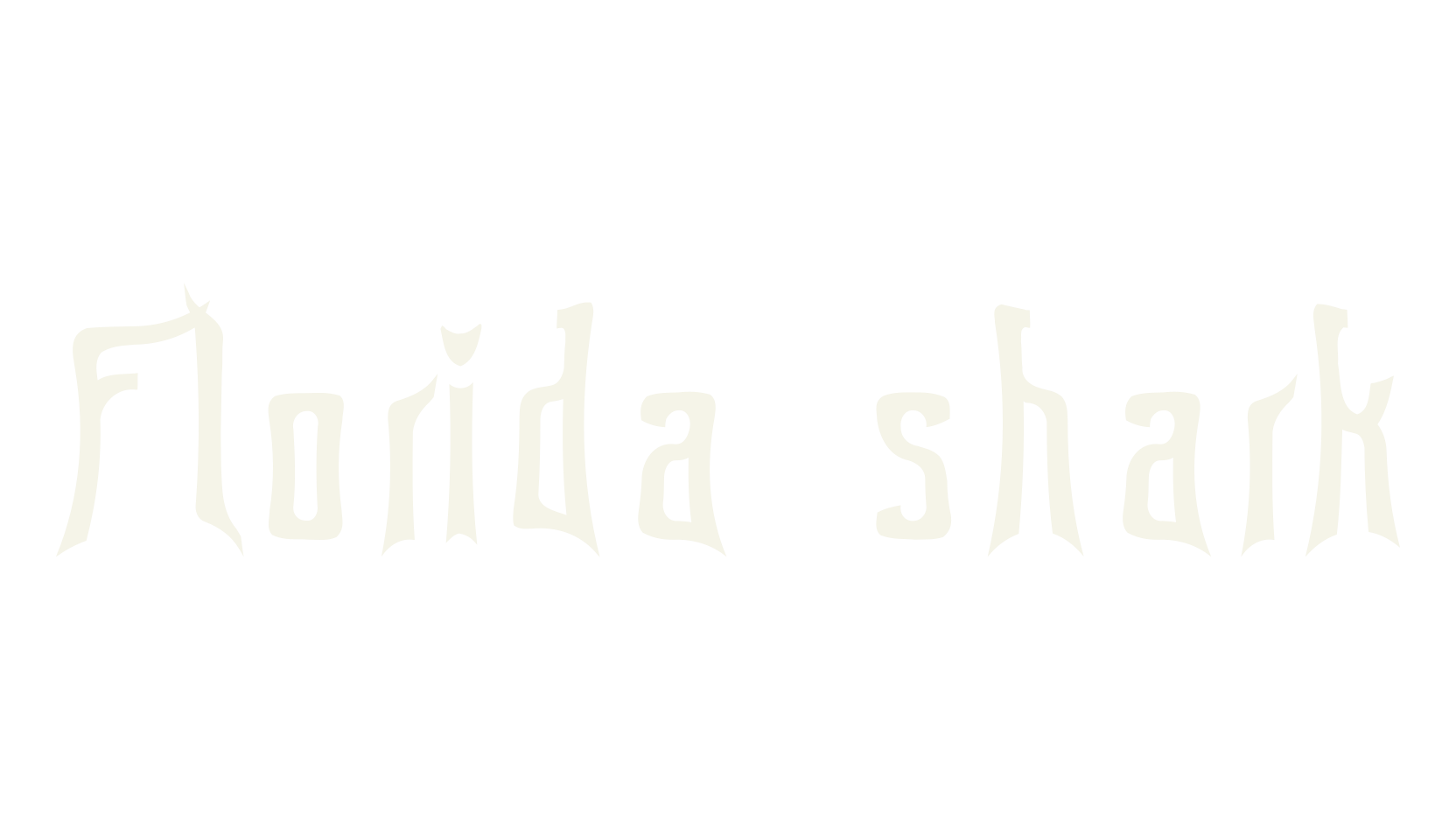 Florida shark, death metal font preview