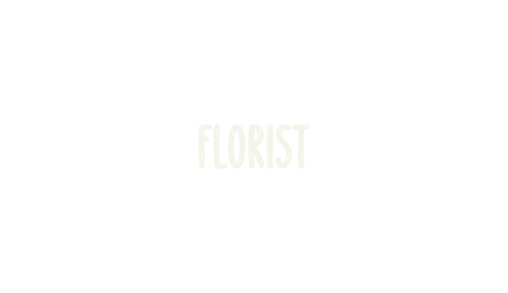 Florist, christmas font preview