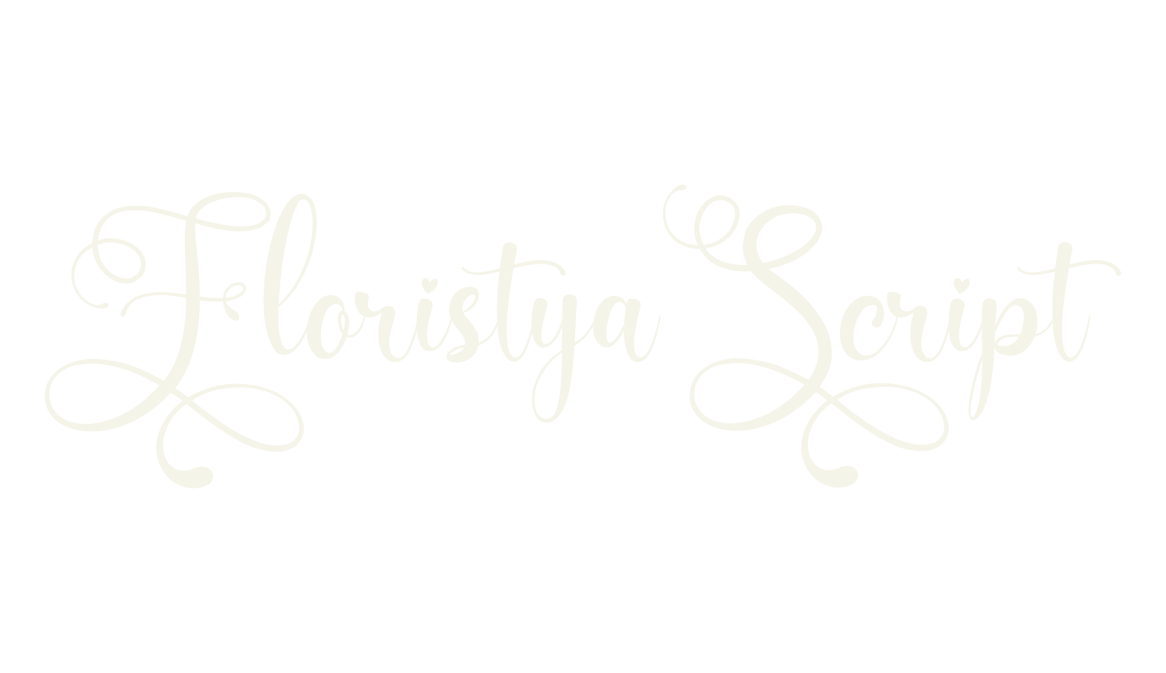 Floristya Script, script font preview