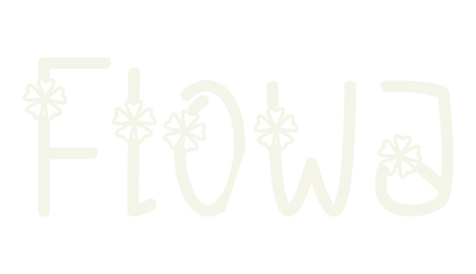 Flowa, flower font preview