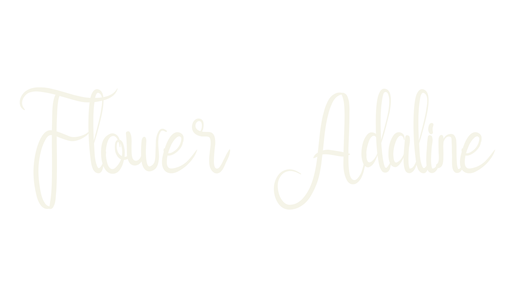 Flower Adaline, stylish font preview