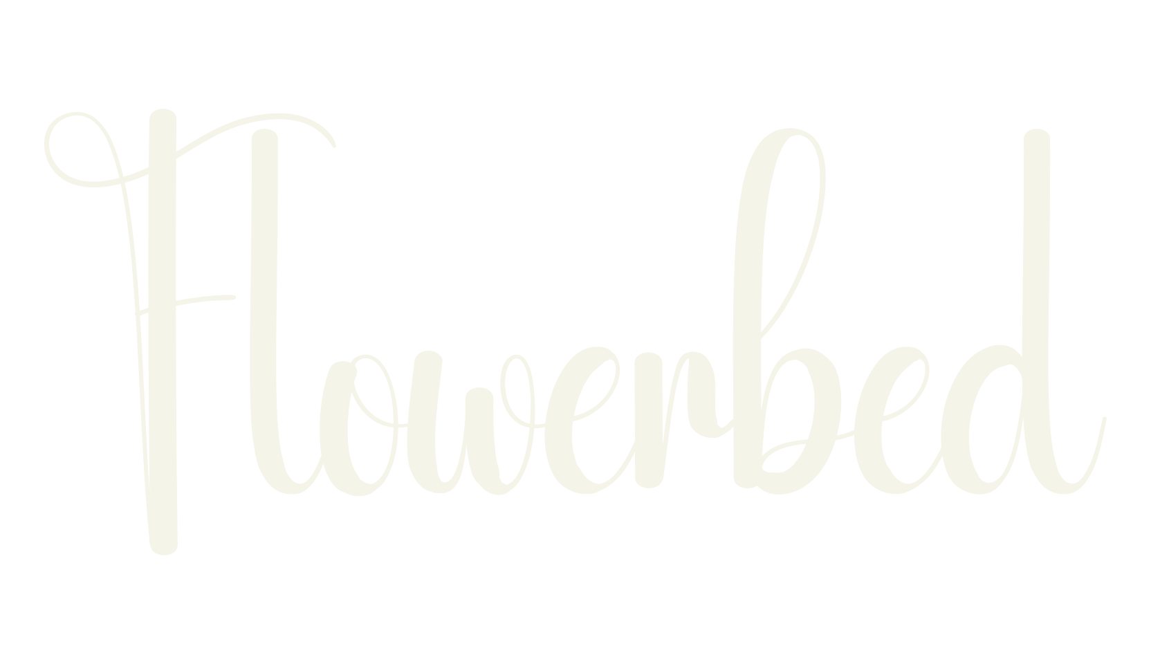 Flowerbed, fashion script font preview