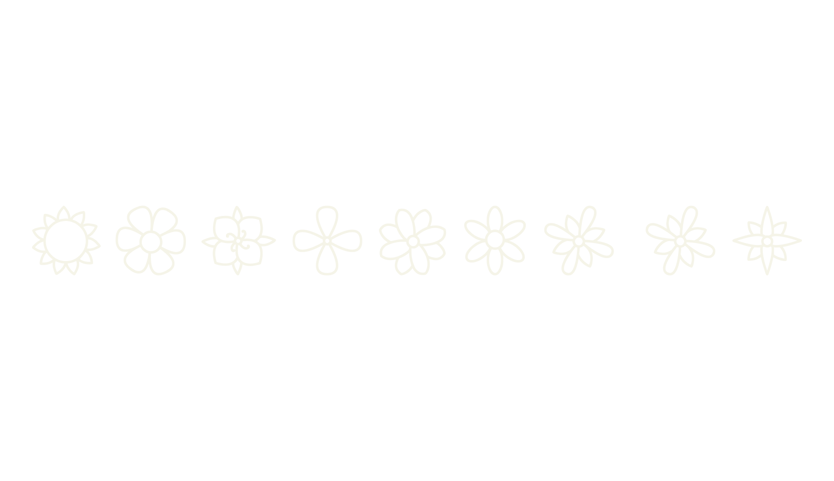 Flowers St, flower font preview