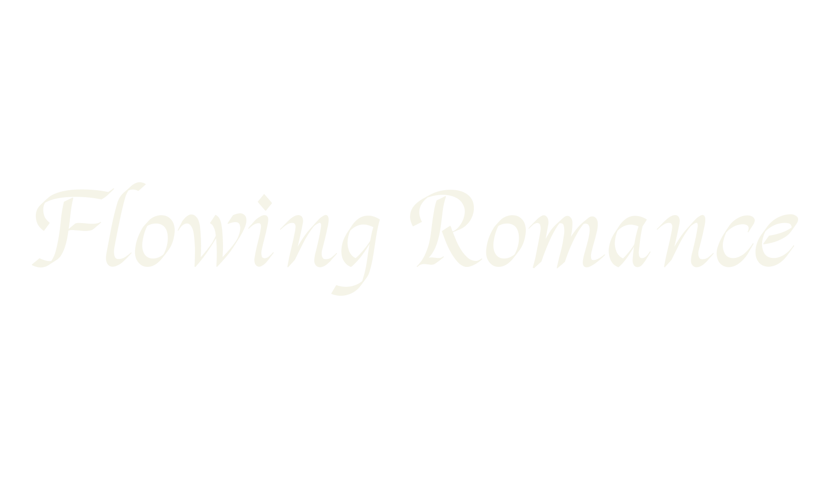 Flowing Romance, calligraphy font preview