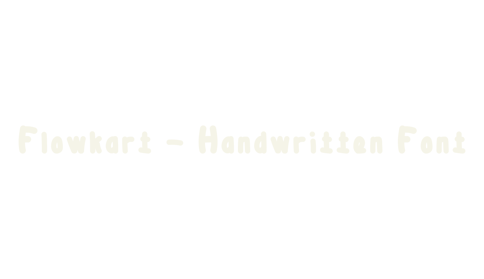 Flowkart - Handwritten Font, handwriting font preview