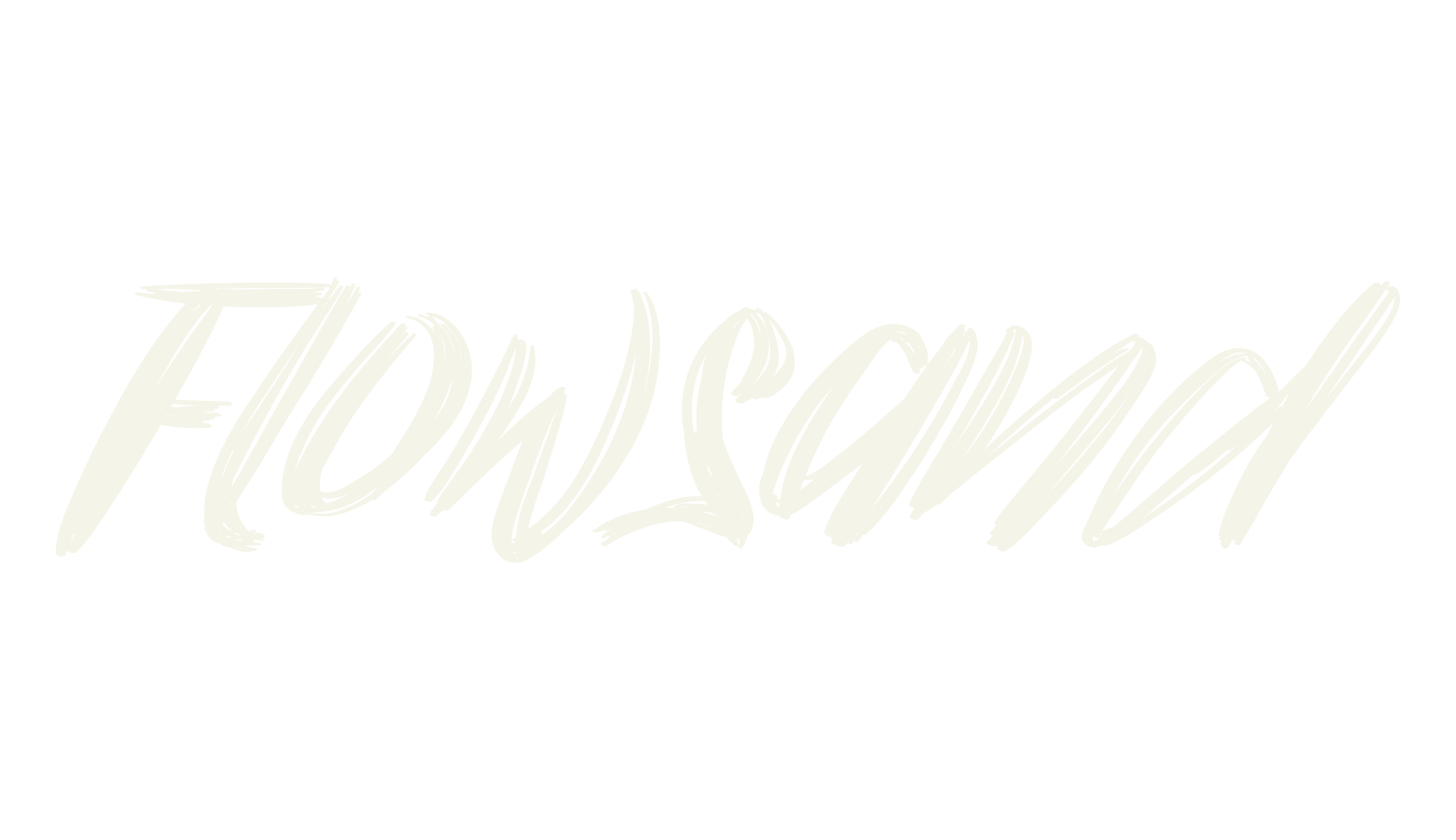 Flowsand, lettering font preview