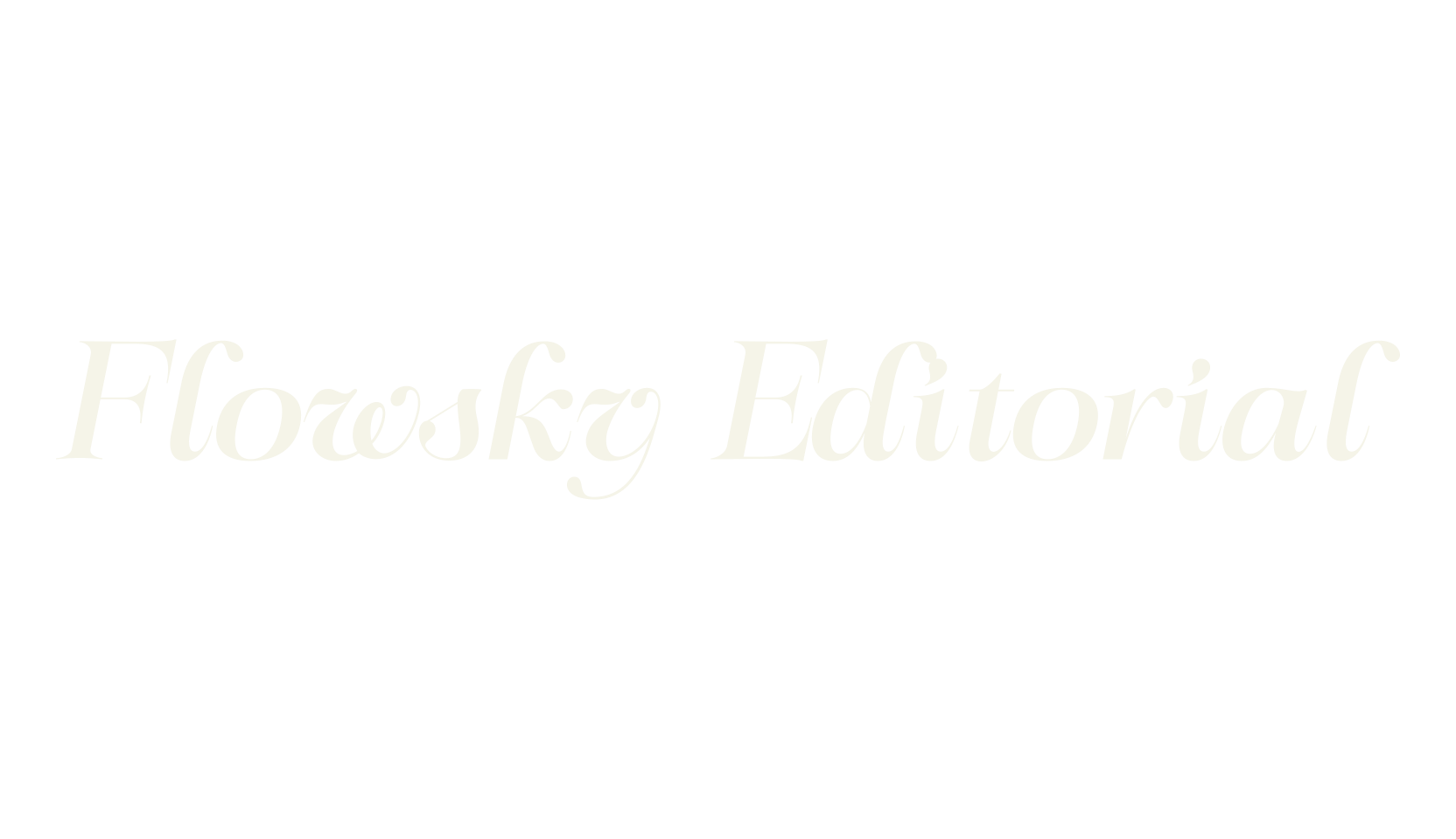 Flowsky Editorial, serif font preview