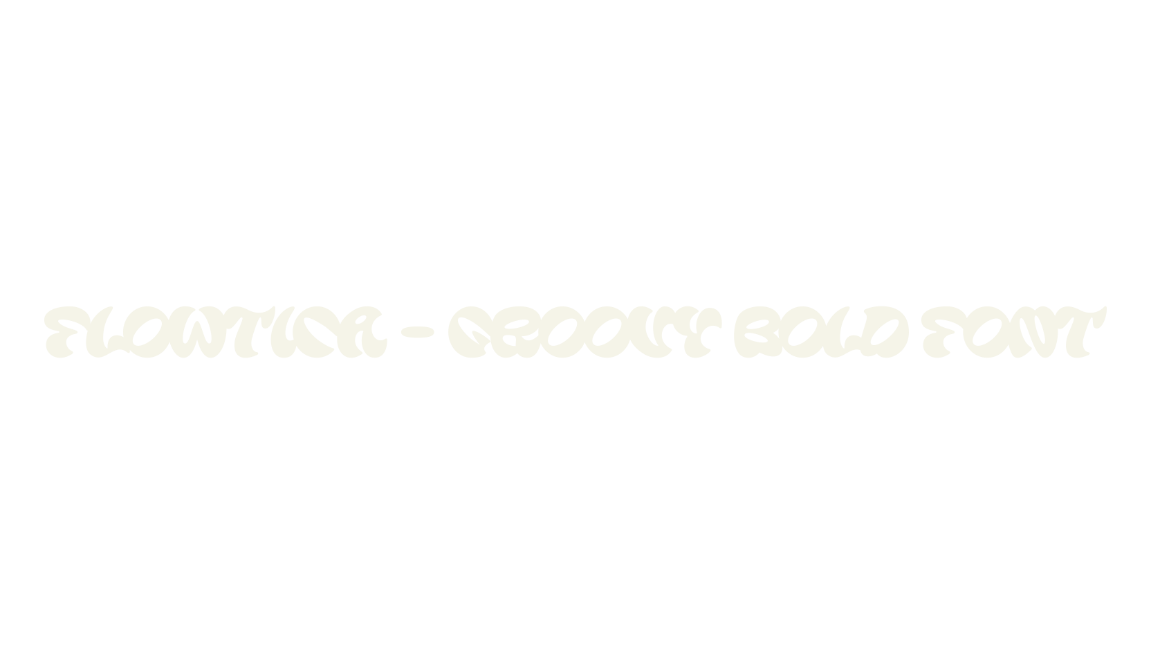 Flowtica - Groovy Bold Font, bold font preview