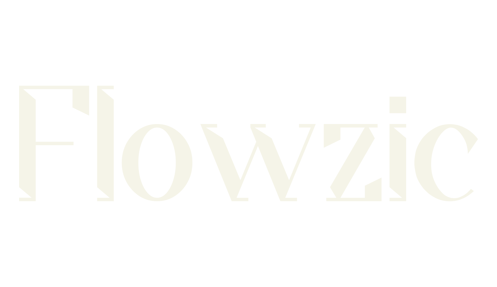 Flowzic, sans font preview