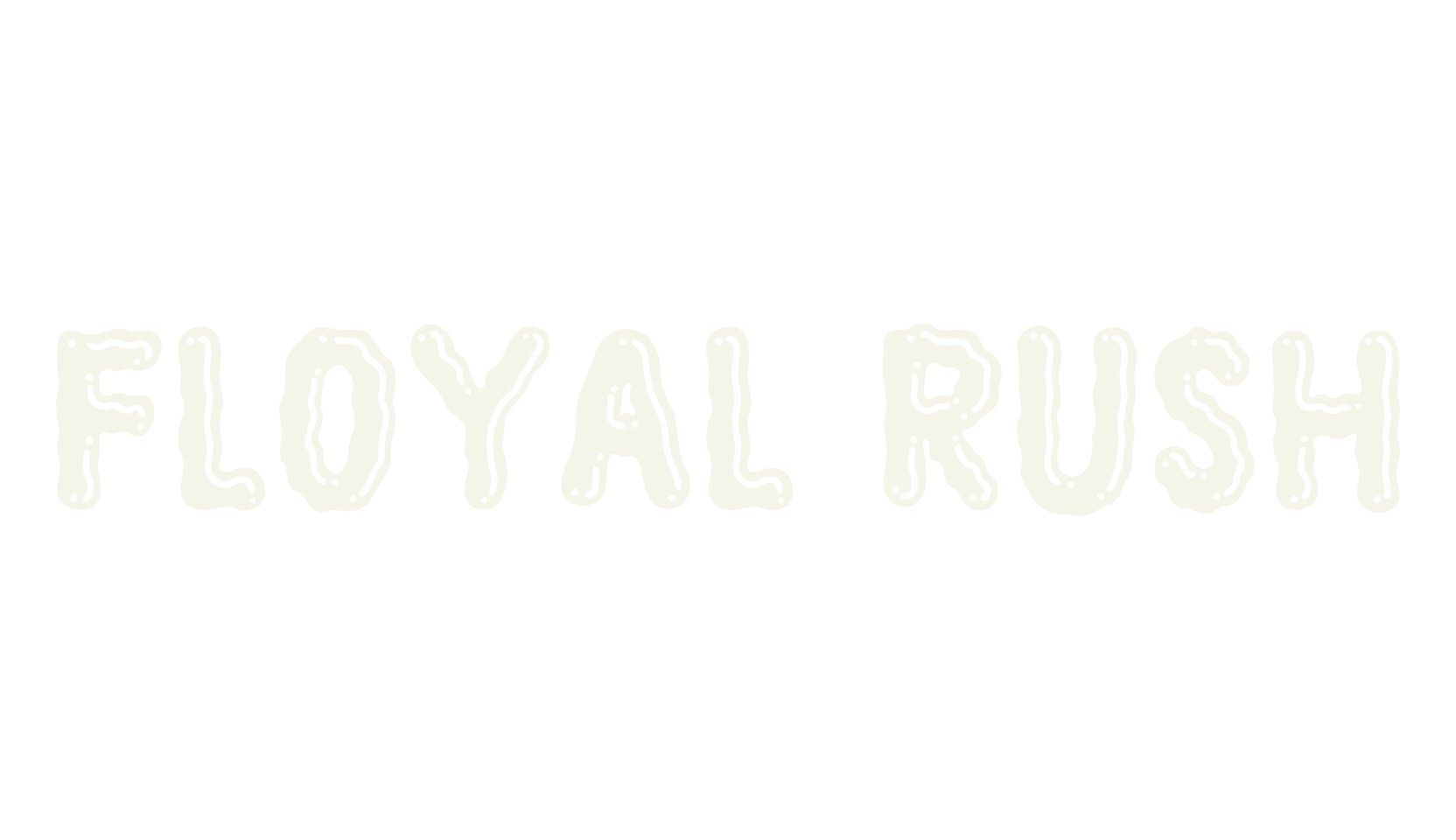 Floyal Rush, tattoo font preview
