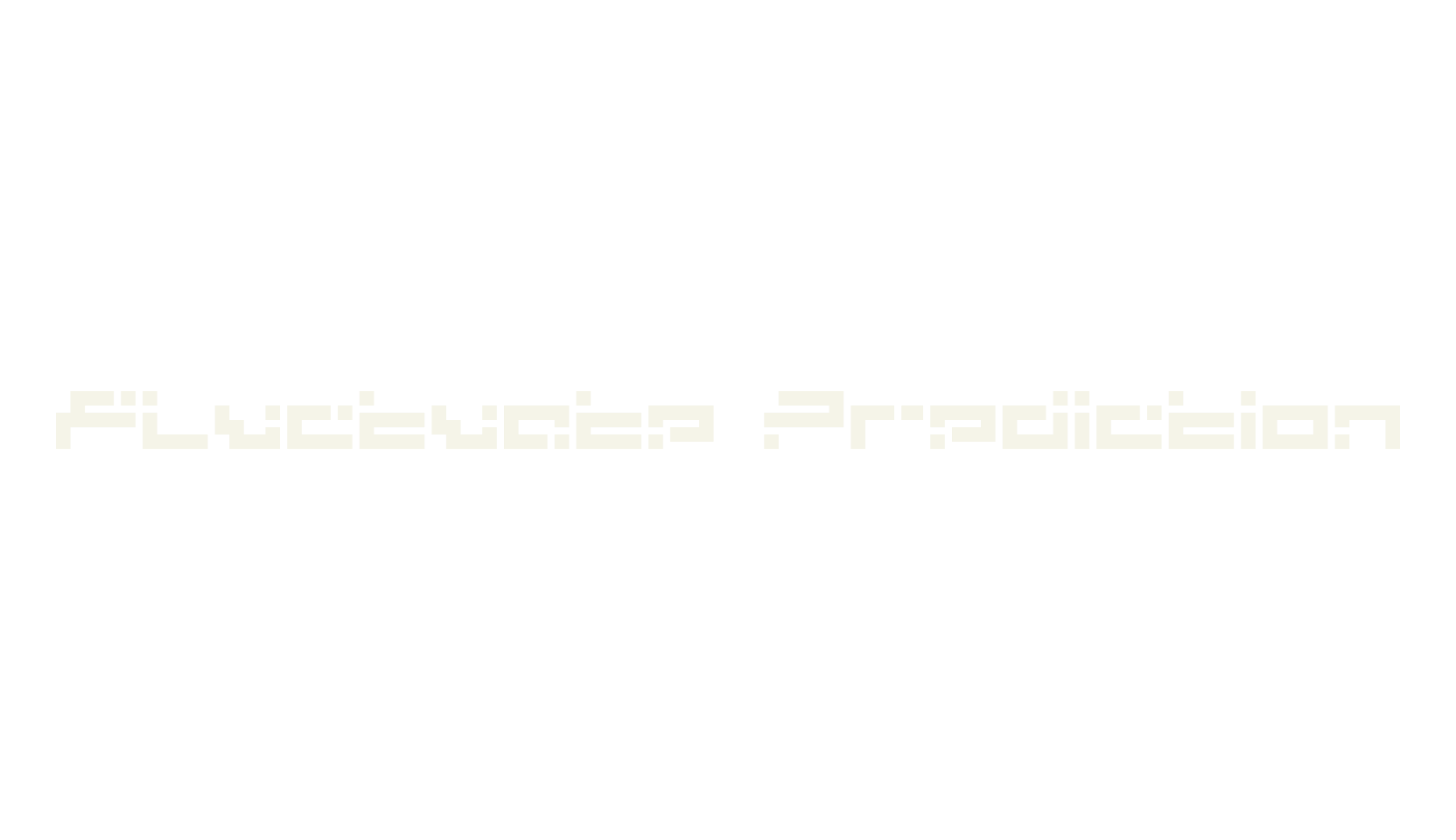 Fluctuate Prediction, logo font preview
