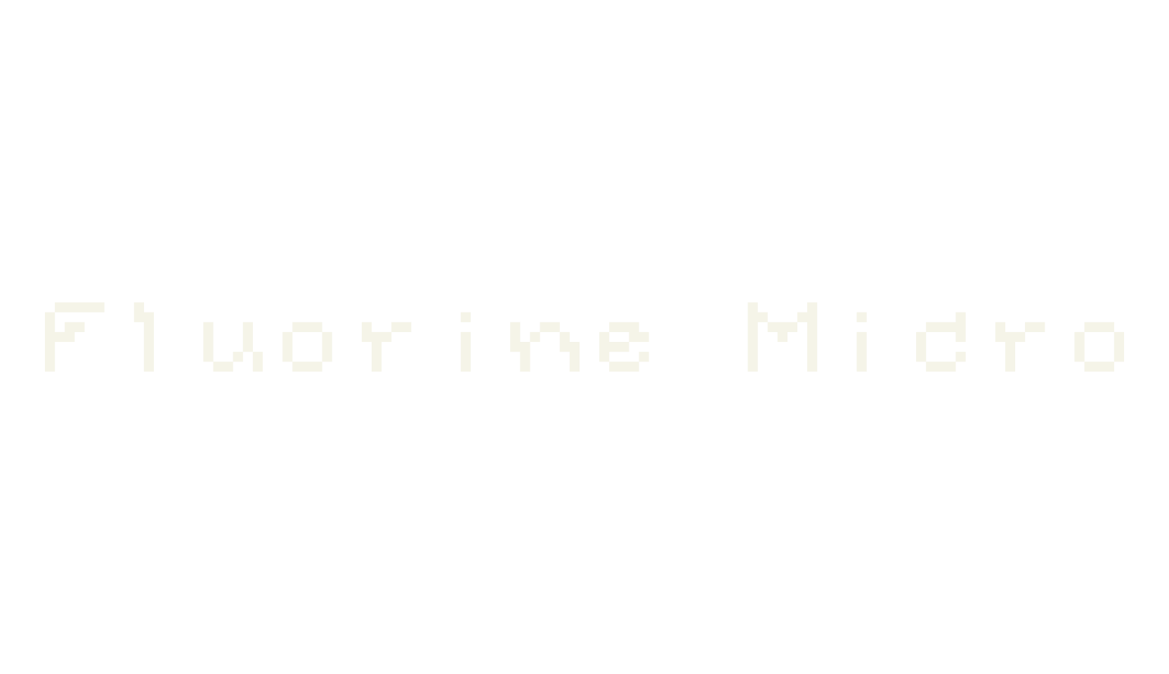 Fluorine Micro, pixel font preview