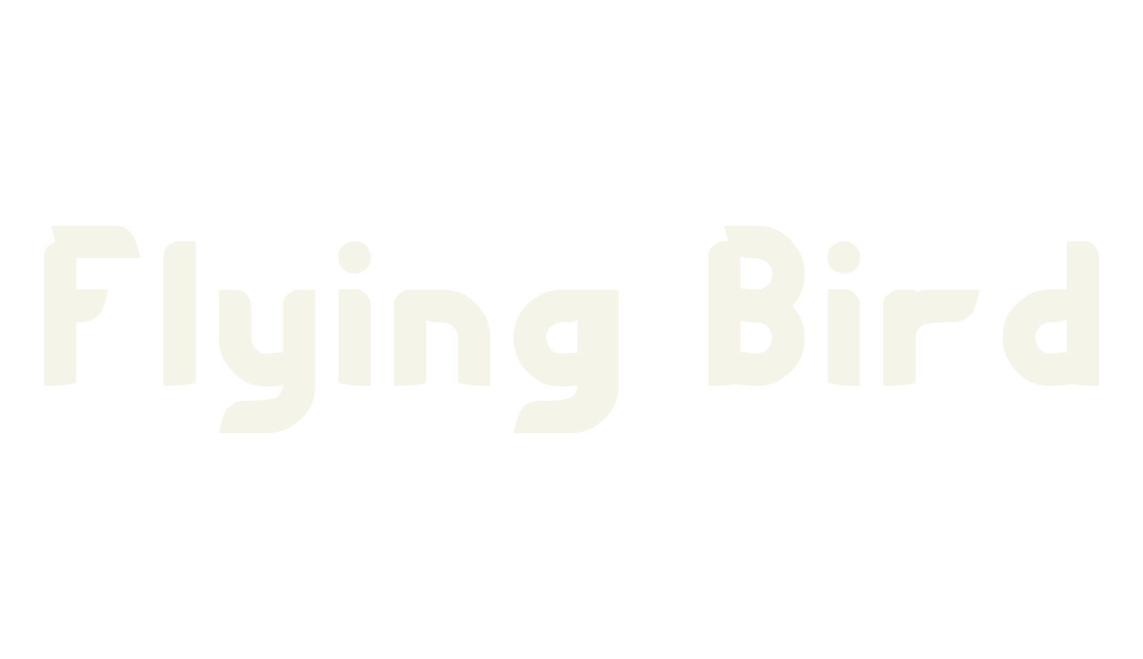 Flying Bird, display market font preview