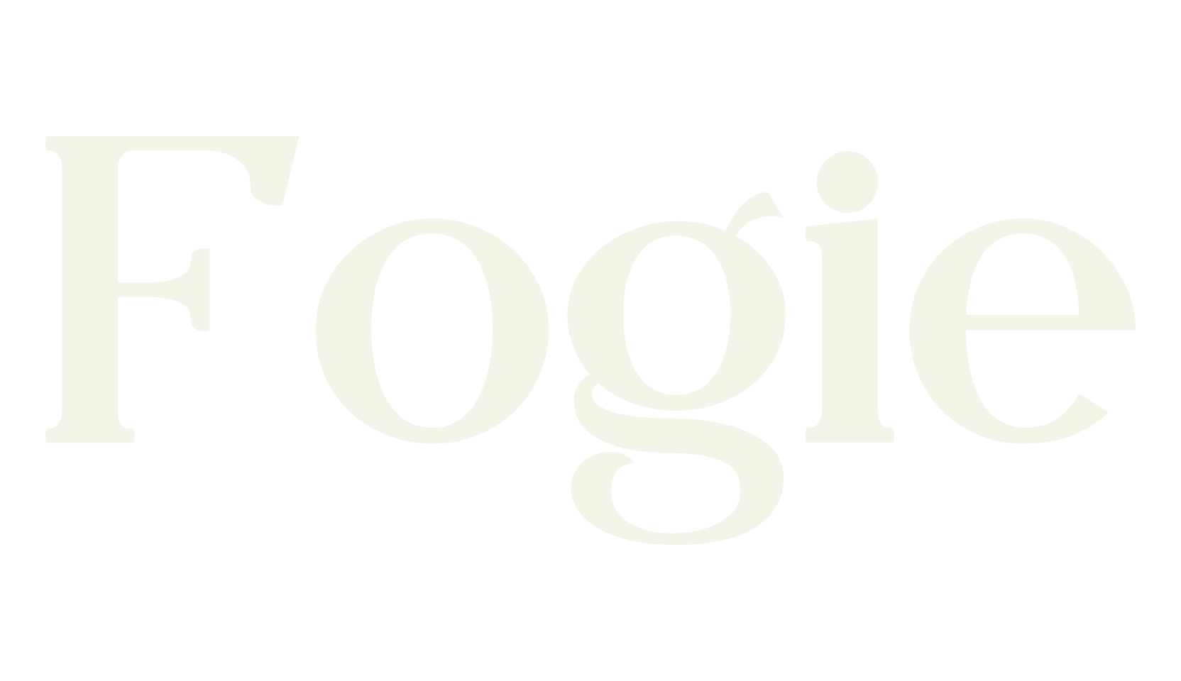 Fogie, serif font preview