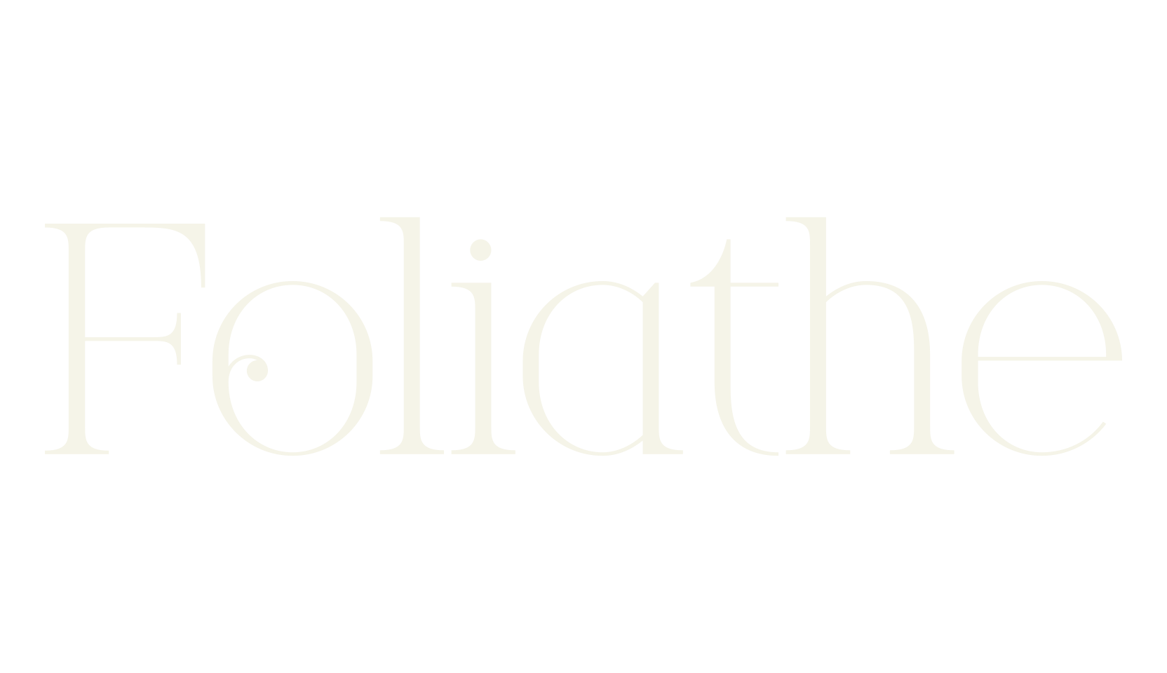 Foliathe, serif font preview