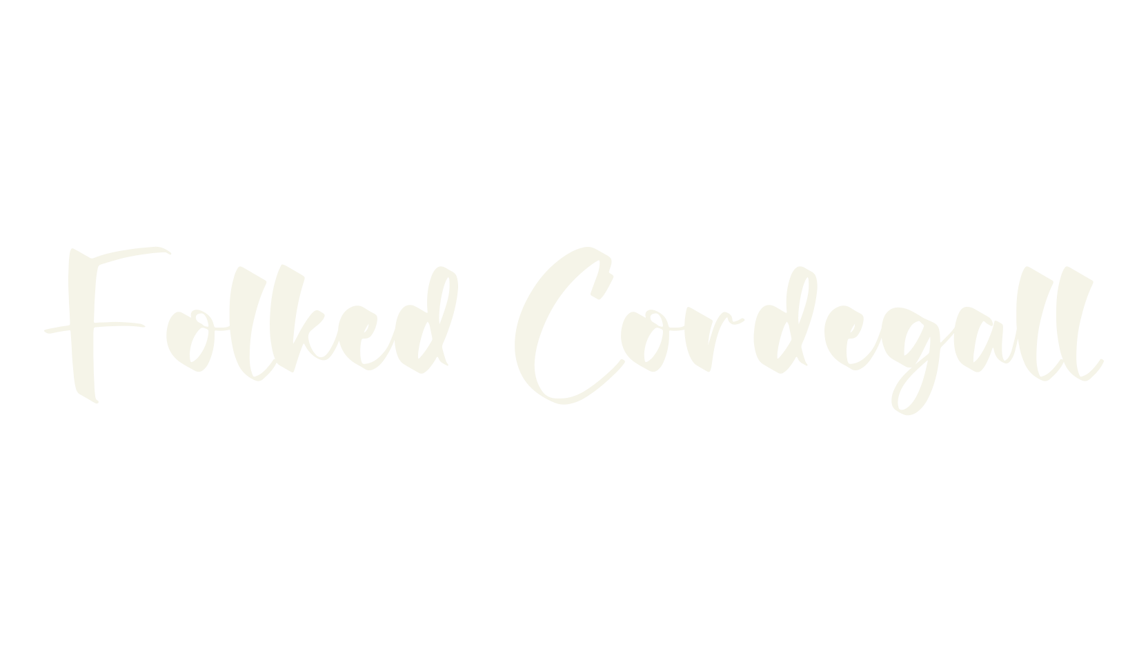 Folked Cordegall, script font preview