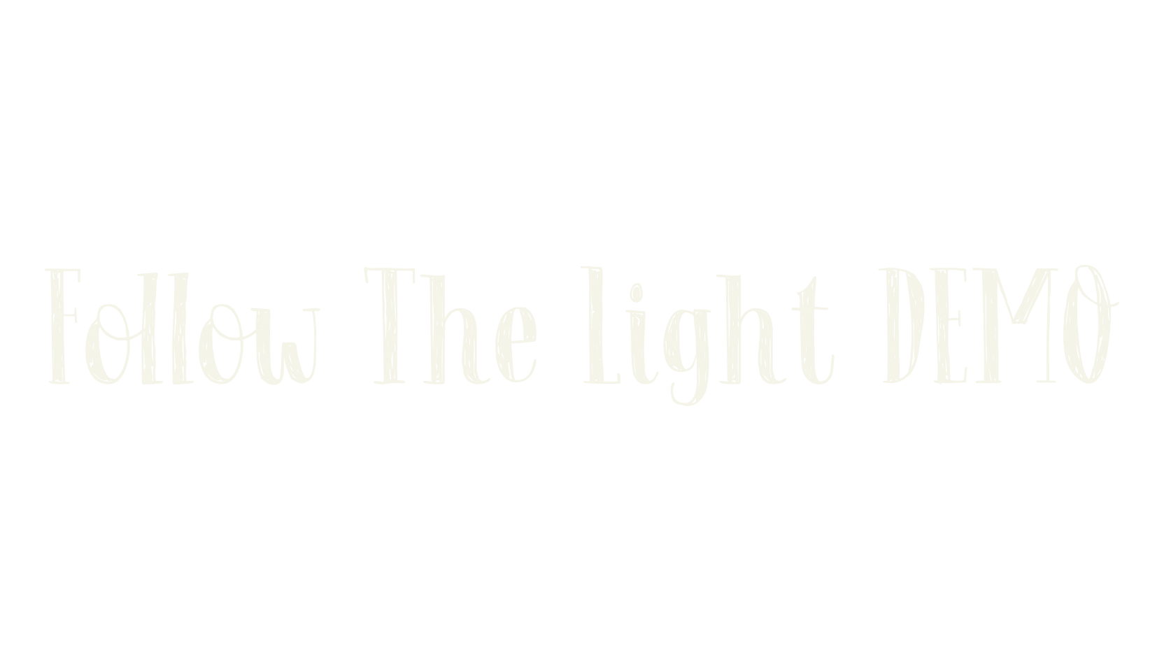 Follow The Light DEMO, display market font preview