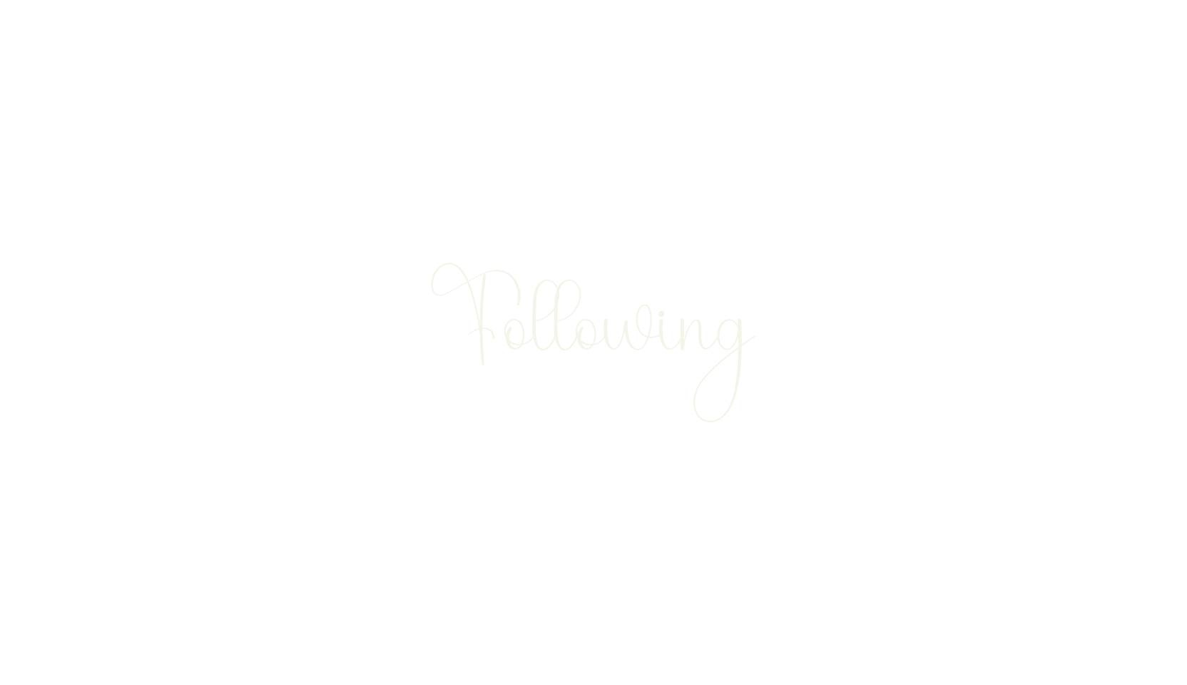 Following, calligraphy font preview