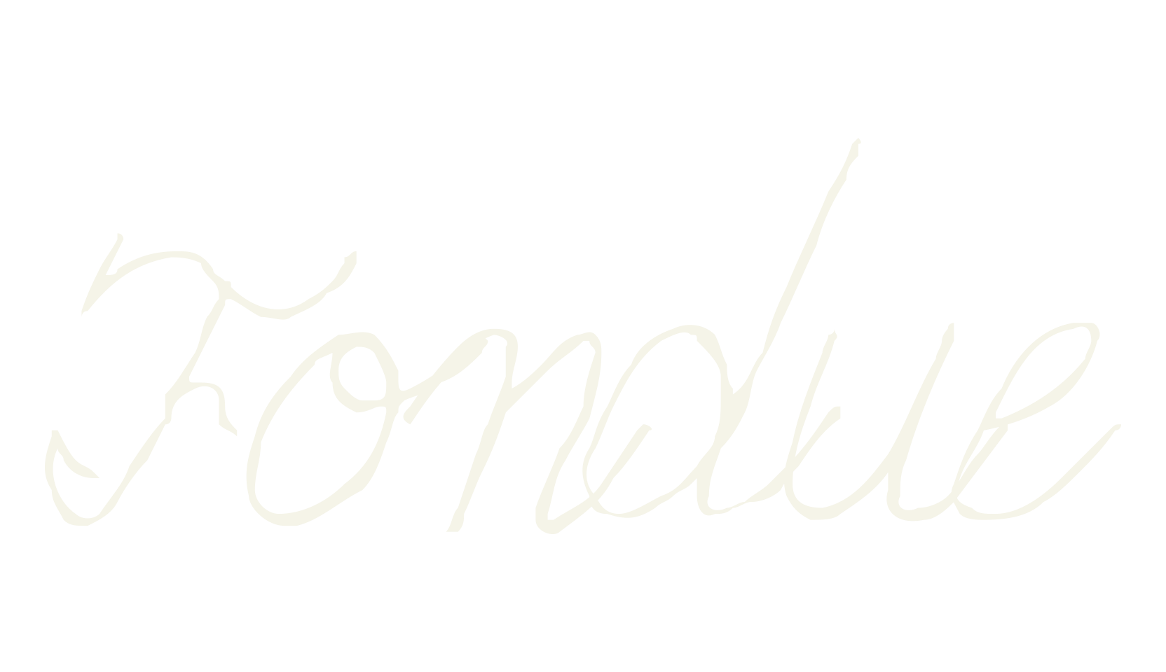 Fondue, cursive font preview