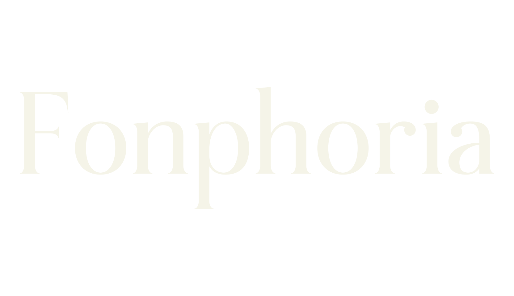 Fonphoria, serif font preview