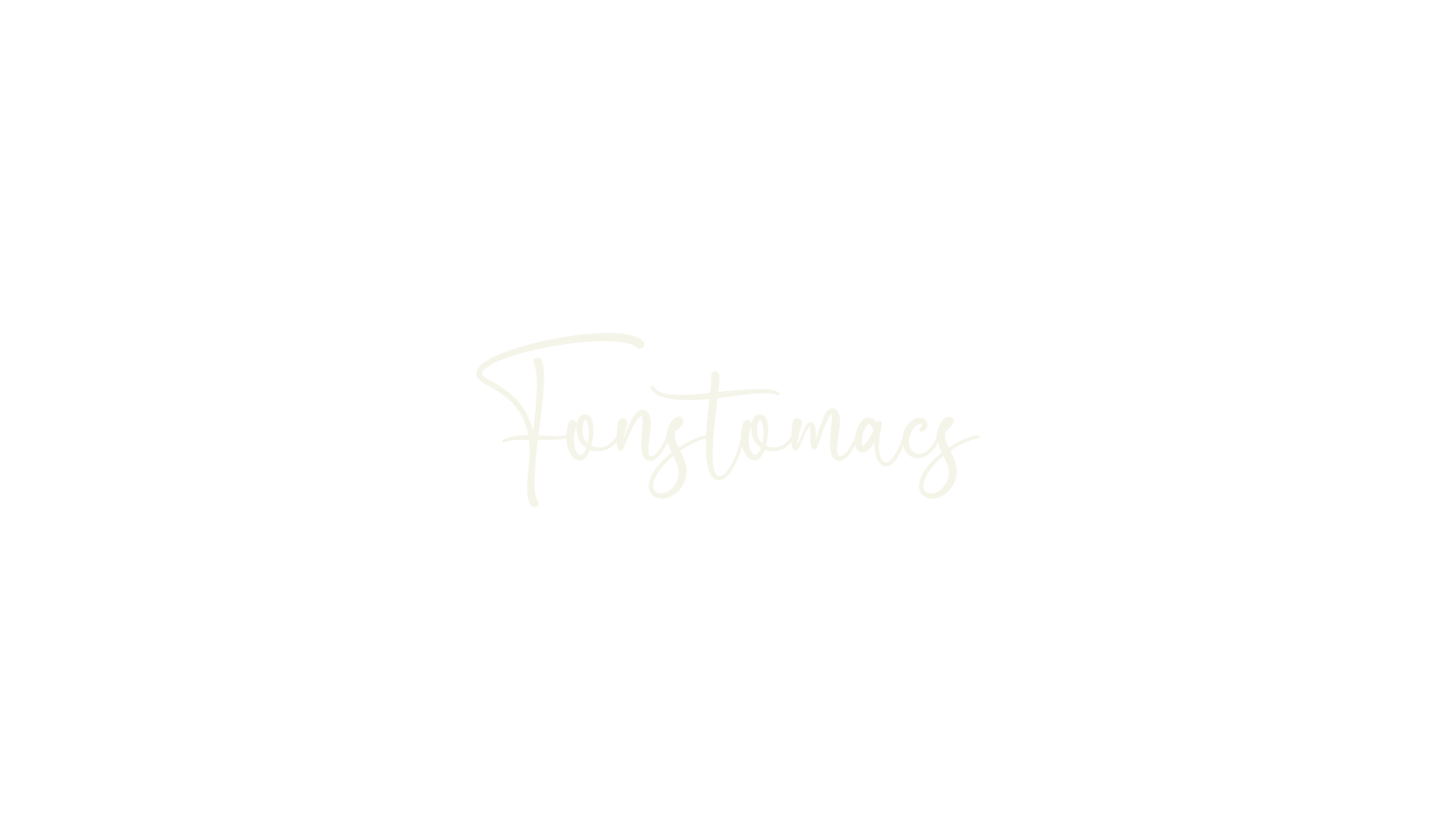 Fonstomacs, lettering font preview