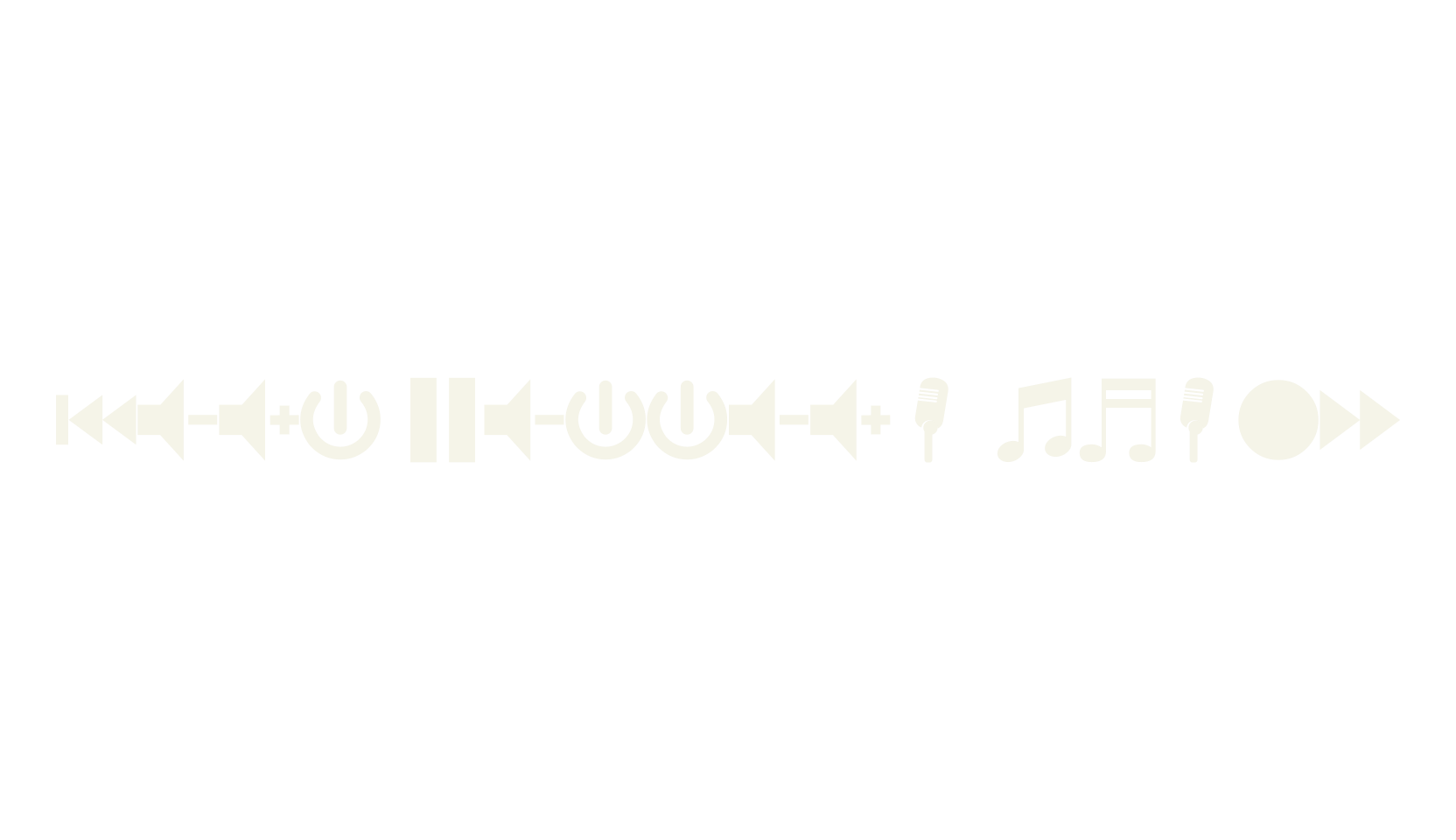 font bottons music, music font preview