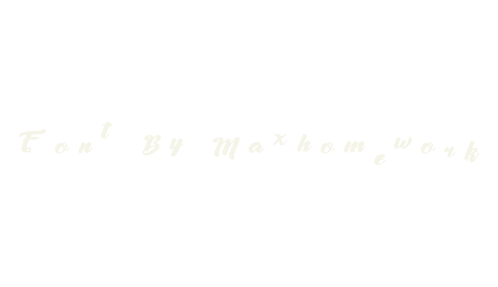 Font By Maxhomework, display font preview