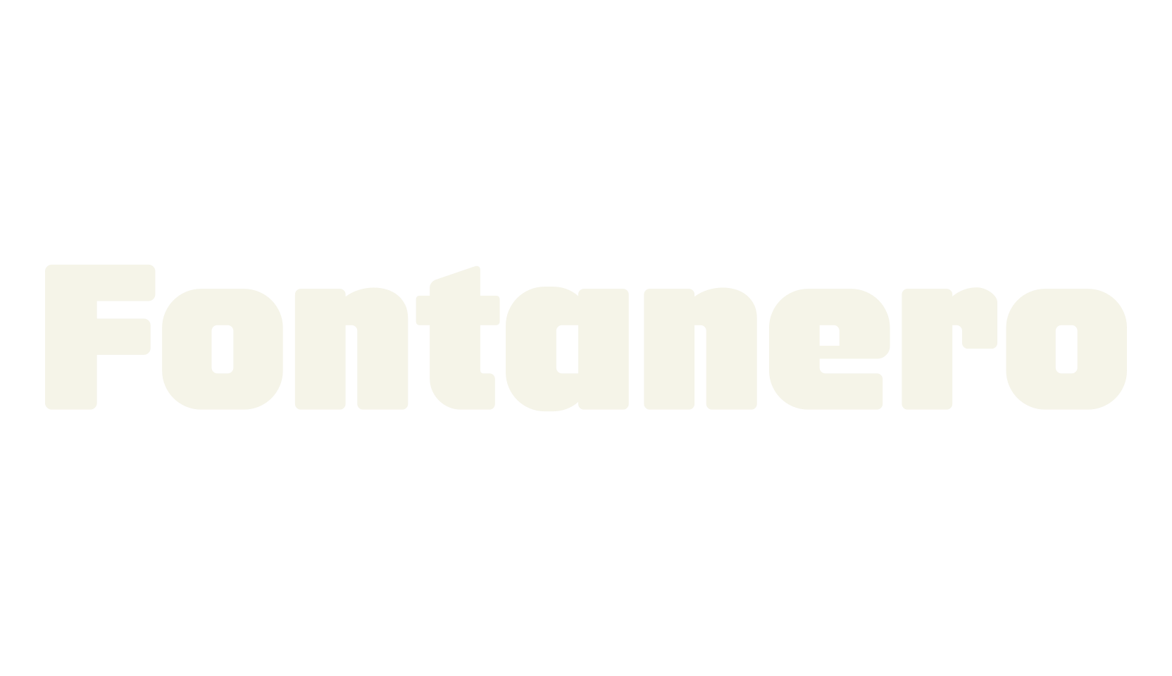 Fontanero, outline font preview