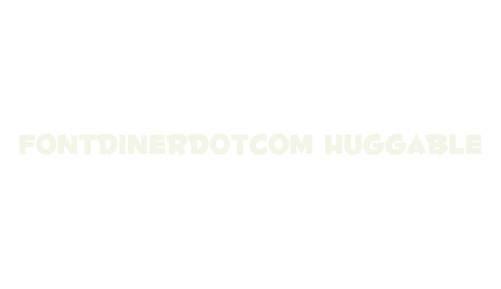 Fontdinerdotcom Huggable, display market font preview