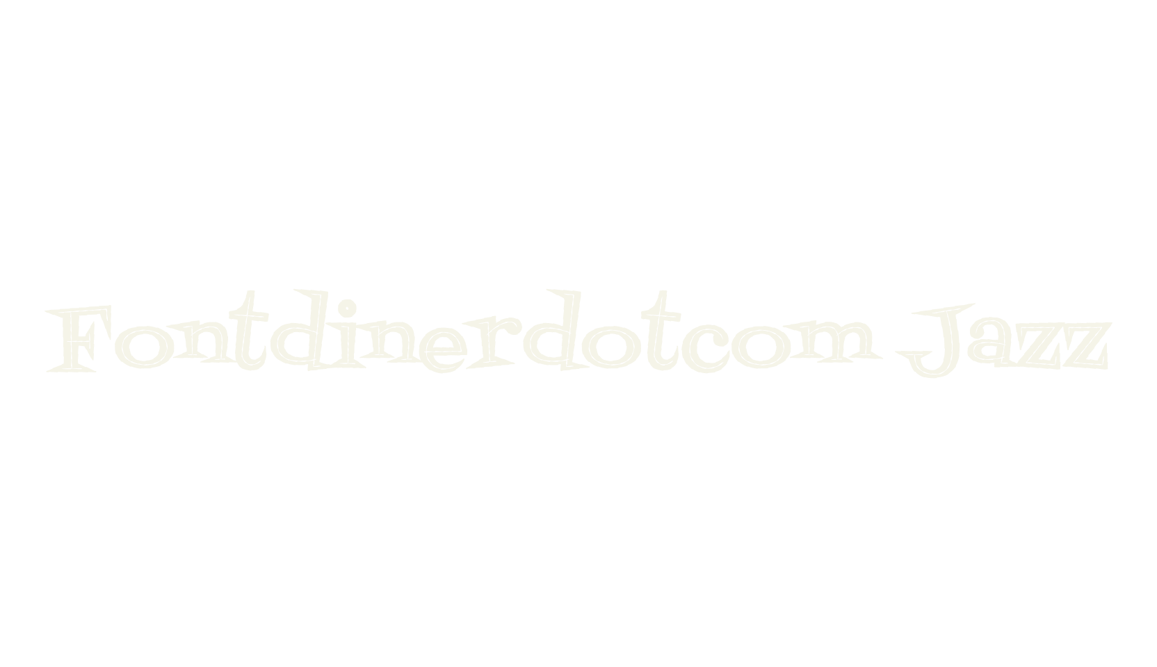 Fontdinerdotcom Jazz, display market font preview