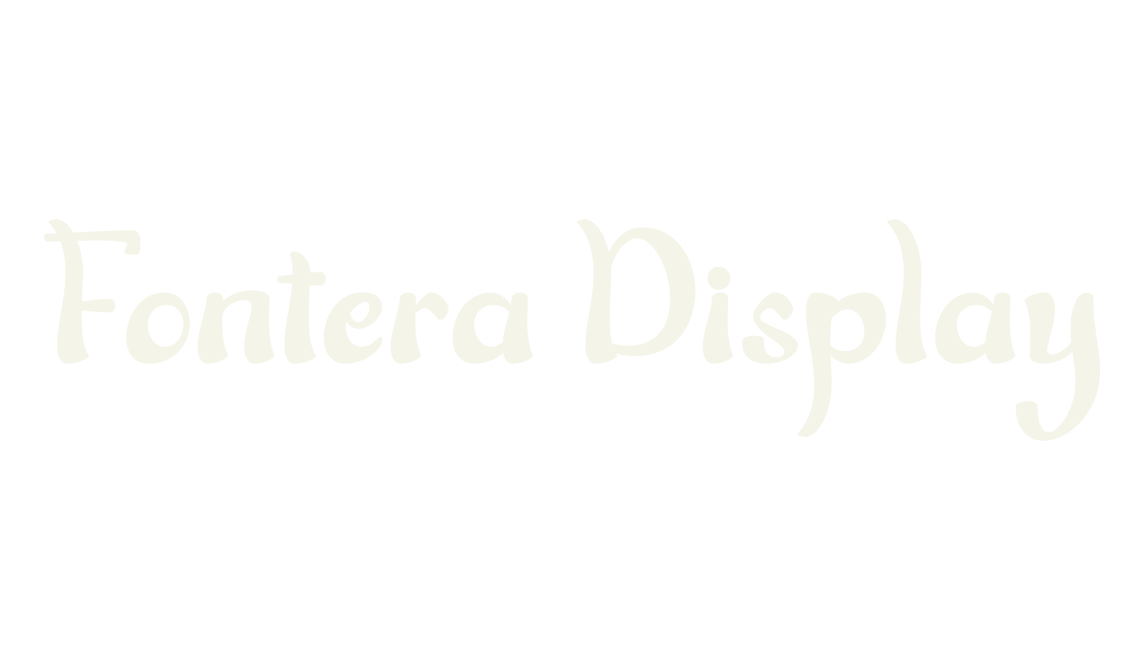 Fontera Display, cool font preview