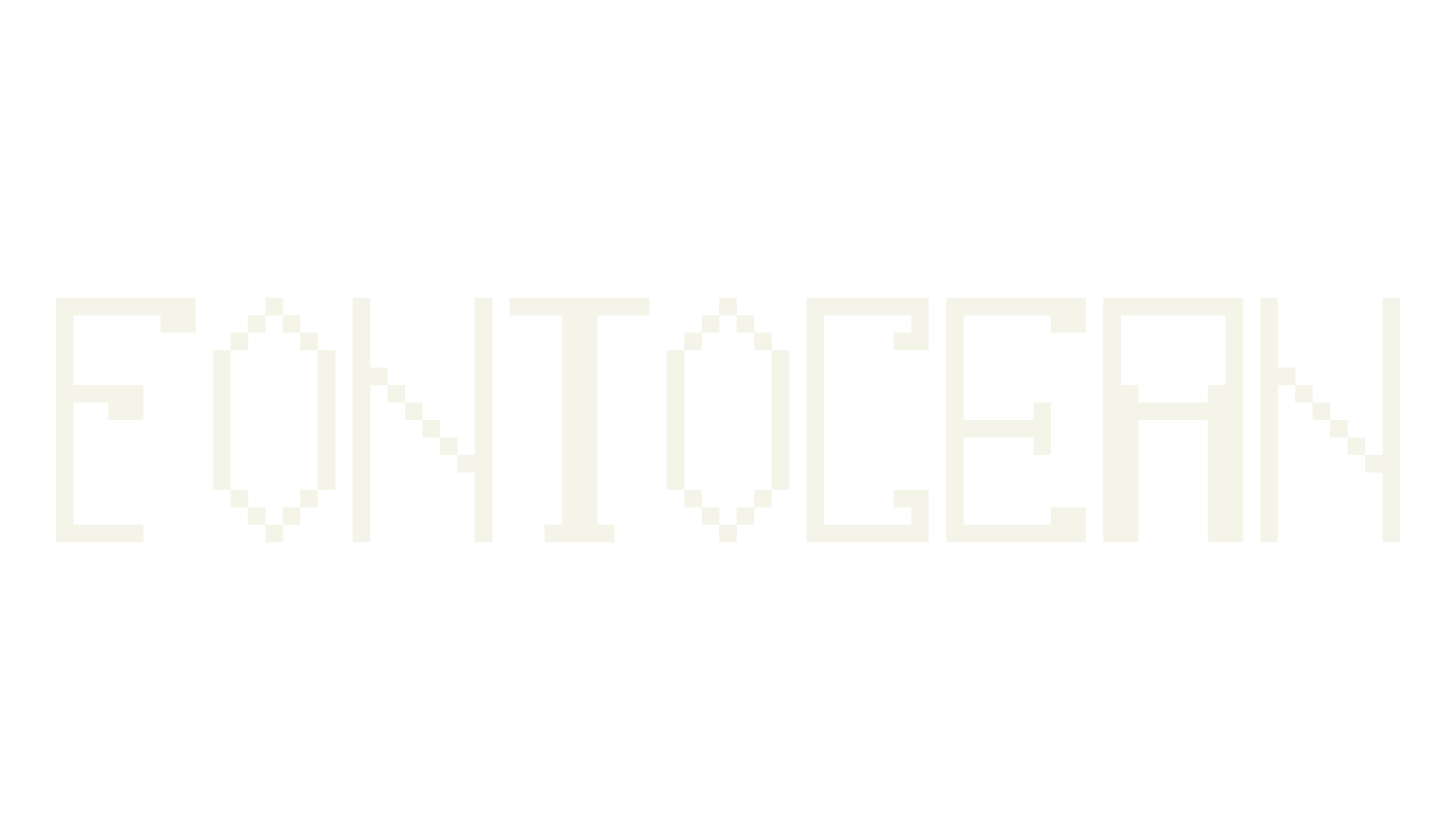 fontocean, pixel font preview