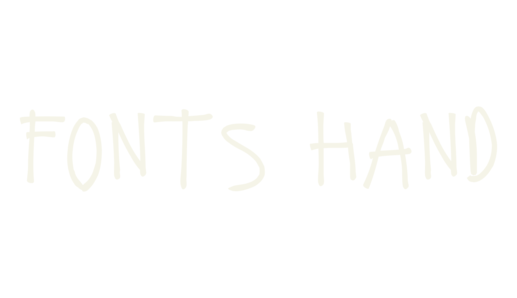 Fonts Hand, handwriting font preview