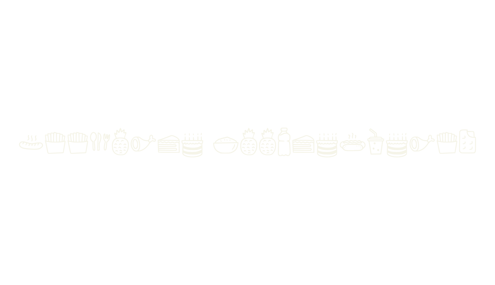 Foodlist Illustration, dingbats font preview