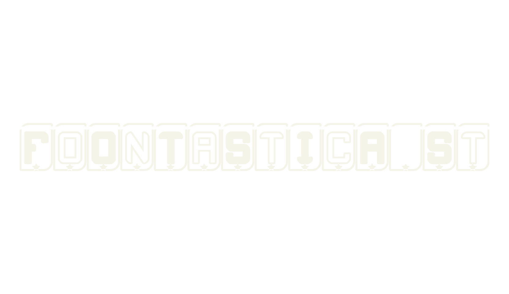 FoOnTaStIcA St, fancy font preview