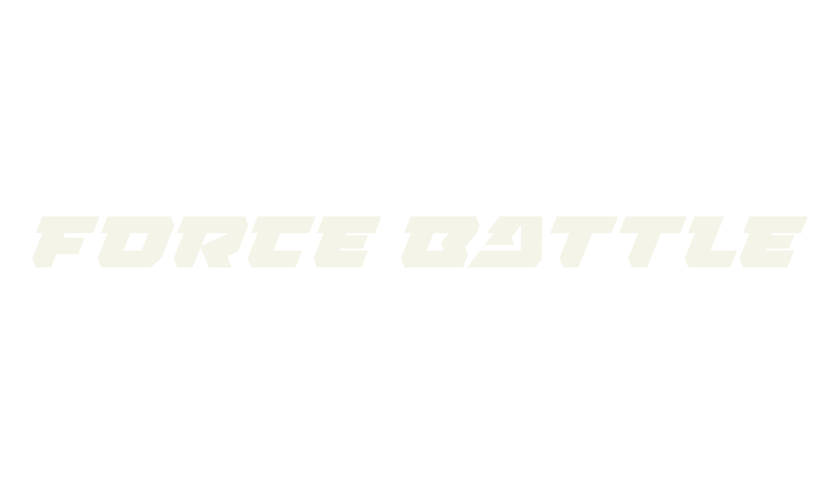 FORCE BATTLE, sports font preview