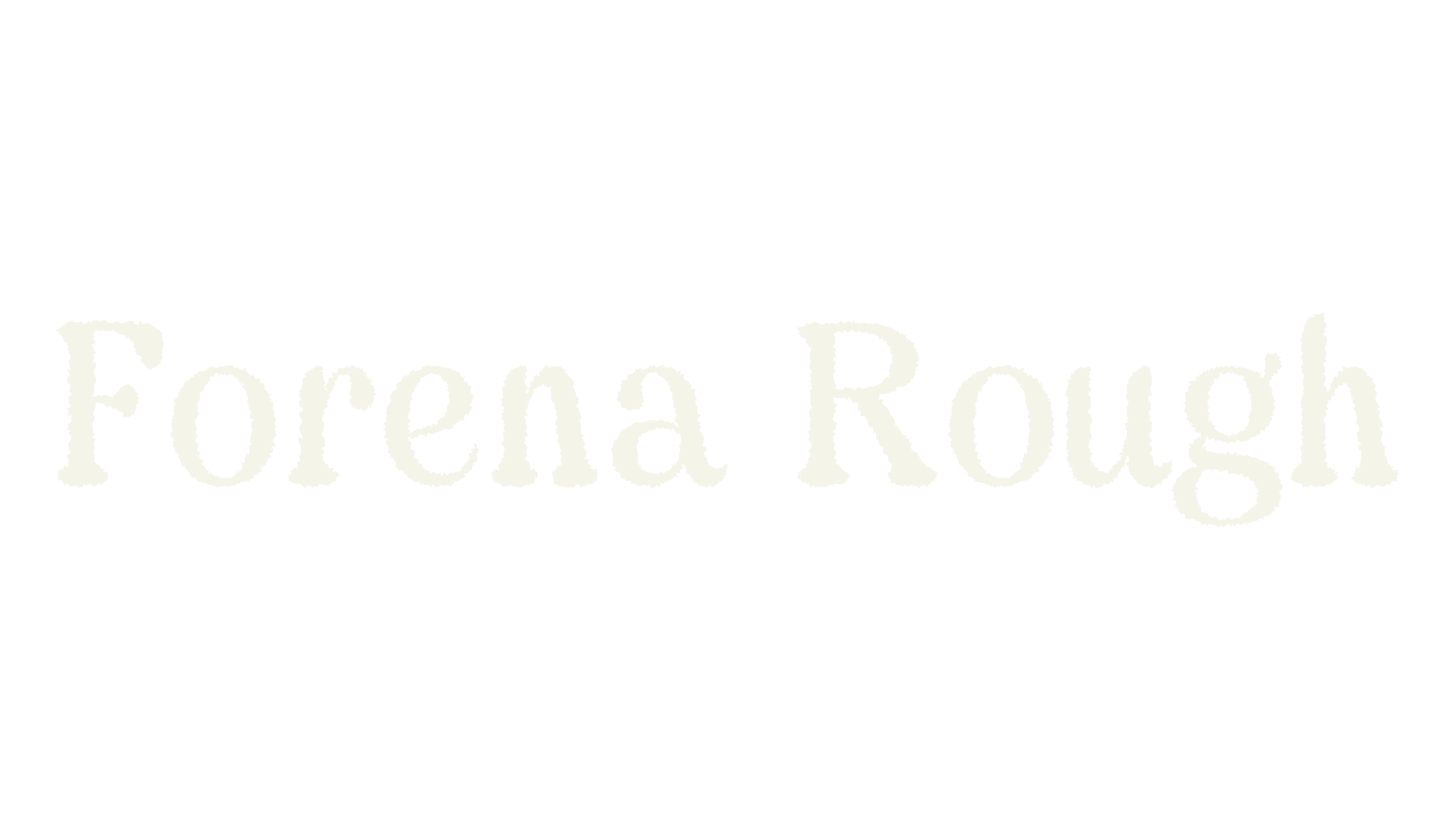 Forena Rough, elegant font preview