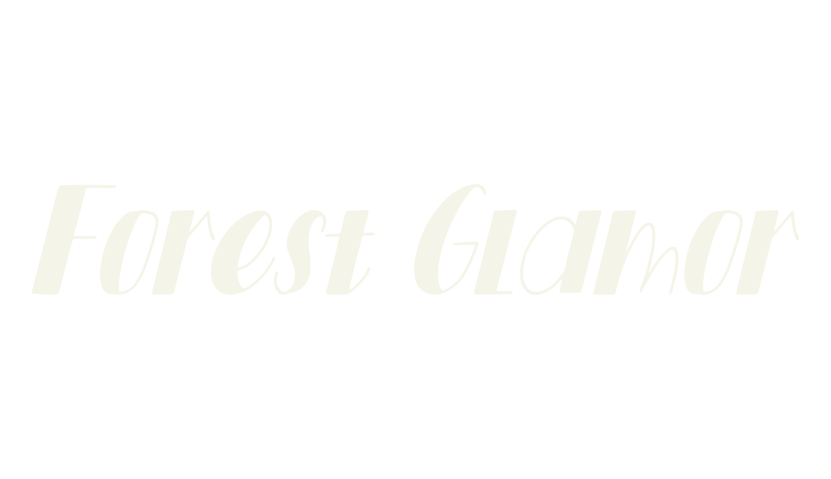 Forest Glamor, hand drawn font preview